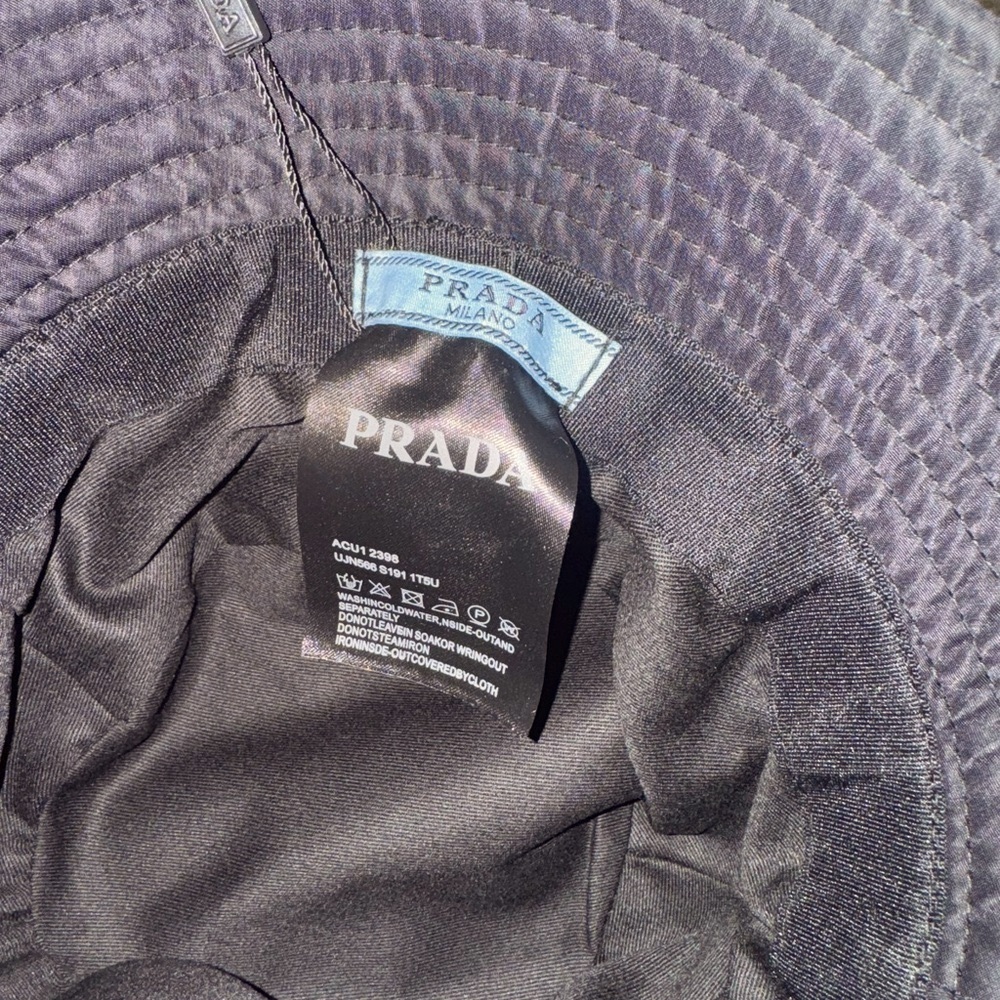 Prada Black Bucket Hat-NWT - Picture 2 of 3